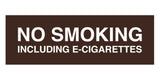 Signs ByLITA Basic No Smoking Including E-Cigarettes Sign