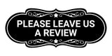 Designer Please Leave Us a Review Wall or Door Sign