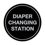 Signs ByLITA Circle Diaper Changing Station Sign