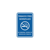 ByLITA Tobacco Free Workplace No Smoking, Vaping Or Smokeless Tobacco Sign