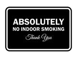 Signs ByLITA Classic Framed Absolutely No Indoor Smoking Thank You Sign