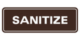 Signs ByLITA Standard Sanitize Sign
