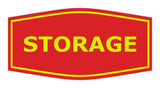 Red / Yellow Fancy Storage Sign