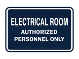 Signs ByLITA Classic Framed ELECTRICAL ROOM AUTHORIZED PERSONNEL ONLY Sign