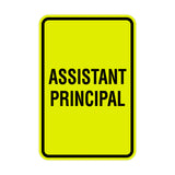 Portrait Round Assistant Principal Sign