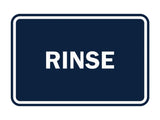 Signs ByLITA Classic Framed Rinse Sign