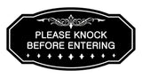 Victorian Please Knock Before Entering Sign