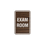 Portrait Round Exam Room Sign with Adhesive Tape, Mounts On Any Surface, Weather Resistant