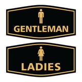 Signs ByLITA Fancy Ladies and Gentlemen Sign Set, 2-Pack