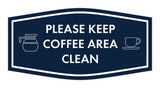Fancy Please Keep Coffee Area Clean Wall or Door Sign