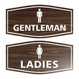 Signs ByLITA Fancy Ladies and Gentlemen Sign Set, 2-Pack