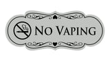 Signs ByLITA Designer No Vaping Sign