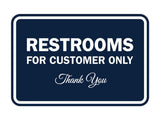 Signs ByLITA Classic Framed Restroom for customers Sign