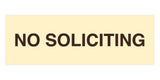 No Soliciting Sign