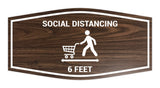 Signs ByLITA Fancy Social Distancing 6 Feet Sign