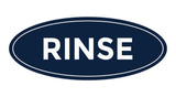 Oval Rinse Sign