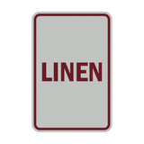 Portrait Round Linen Sign