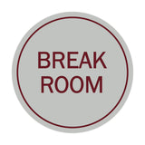 Signs ByLITA Circle Break Room Sign