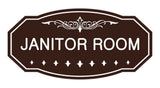 Victorian Janitor Room Sign