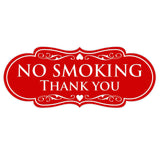 Designer NO SMOKING Thank You Sign