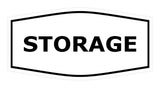 White Fancy Storage Sign