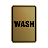 Portrait Round Wash Sign