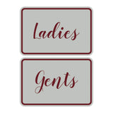 Signs ByLITA Classic Framed Ladies And Gents Sign Set