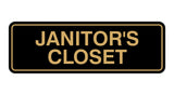 Standard Janitor's Closet Sign