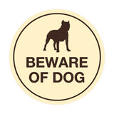 Signs ByLITA Circle Beware Of Dog Sign