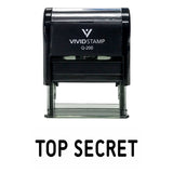 Black TOP SECRET Self Inking Rubber Stamp