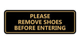 Please Remove Shoes Before Entering Sign