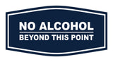 Signs ByLITA Fancy No Alcohol Beyond this Point Sign