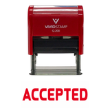 ACCEPTED Self Inking Rubber Stamp