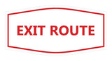 Signs ByLITA Fancy Exit Route Sign