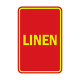 Portrait Round Linen Sign