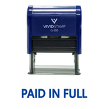 Basic PAID IN FULL Self Inking Rubber Stamp