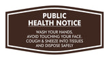 Fancy Public Health Notice Please Wash Your Hands Sign