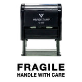 Fragile Handle With Care Self Inking Rubber Stamp