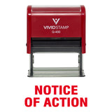 Notice of Action Self Inking Rubber Stamp