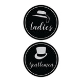 Signs ByLITA Circle Ladies and Gentlemen Sign Set