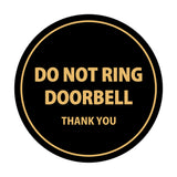 Signs ByLITA Circle Do Not Ring Doorbell Sign