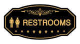 Victorian Unisex Restroom Sign