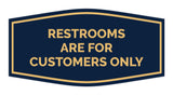 Signs ByLITA Fancy Restrooms are for Customers Only Sign
