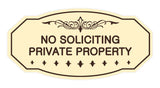 Signs ByLITA Victorian No Soliciting Private Property Sign