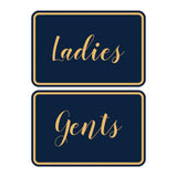 Signs ByLITA Classic Framed Ladies And Gents Sign Set
