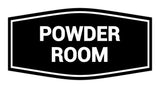 Signs ByLITA Fancy Powder Room Sign with Adhesive Tape, Mounts On Any Surface, Weather Resistant, Indoor/Outdoor Use