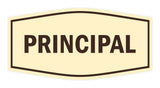 Signs ByLITA Fancy Principal Sign with Adhesive Tape, Mounts On Any Surface, Weather Resistant, Indoor/Outdoor Use