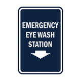 Portrait Round Emergency Eye Wash Station Sign