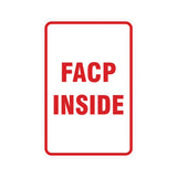 Portrait Round Facp Inside Sign