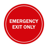 Signs ByLITA Circle Emergency Exit Only Sign
